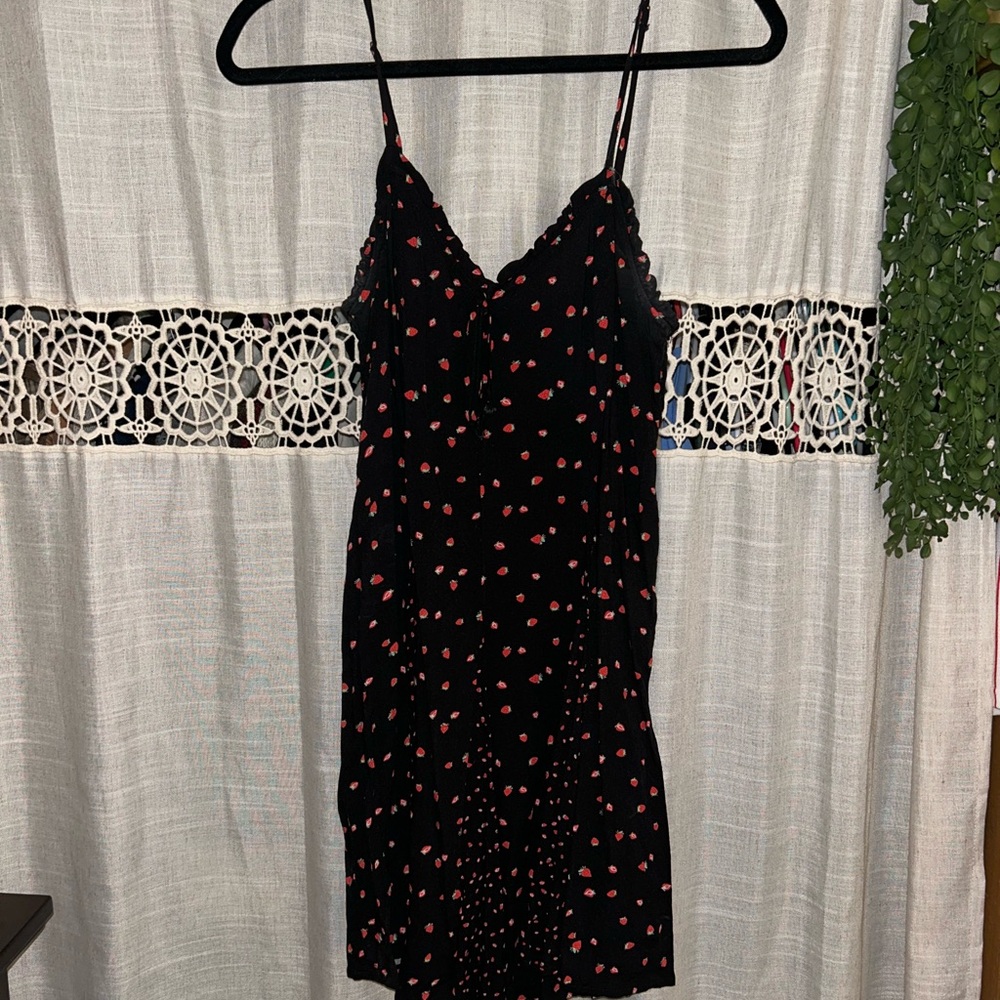 Black and Red Strawberry Dress